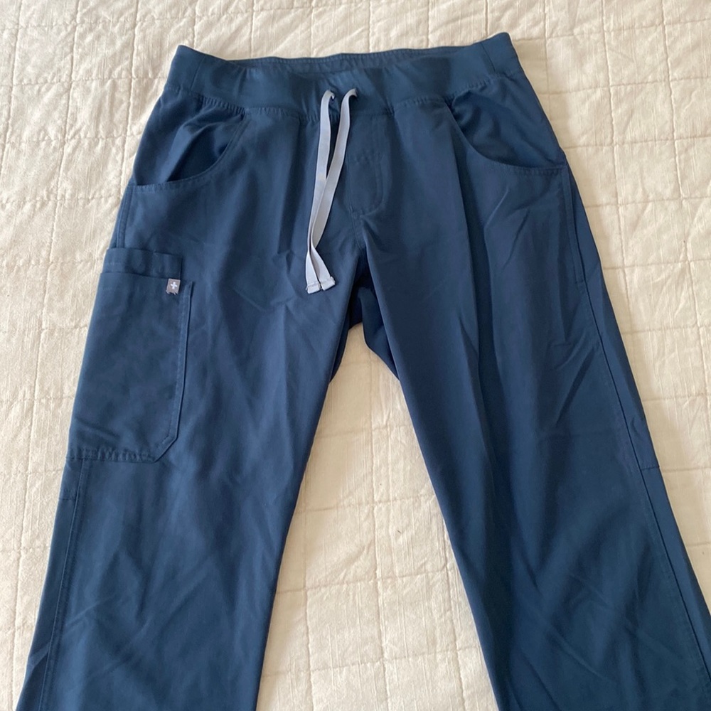 Figs Blue Scrub Pants, size M